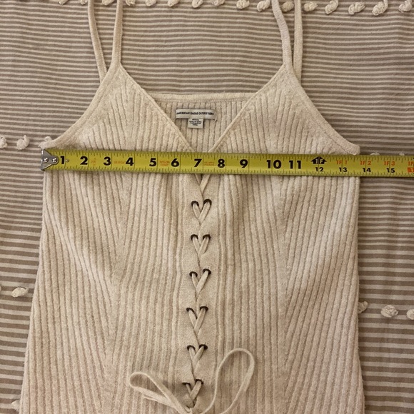 ✨5 for $15✨ American Eagle Knit Lace Up Top - Picture 7 of 10